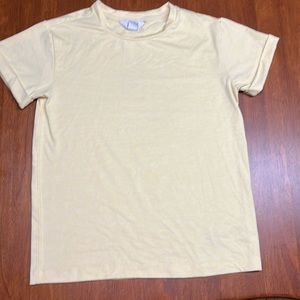 Yellow athleta girls t-shirt size M/8-10